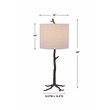 Pemberley Row Cast Iron Bronze Table Lamp Round Contemporary 30