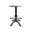 Pemberly Row Adjustable Stool in Natural Driftwood/Aged Iron