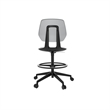 Pemberly Row Modern Extended Height Office Chair Foot Rest Gray