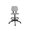 Pemberly Row Modern Extended Height Office Chair Foot Rest Gray