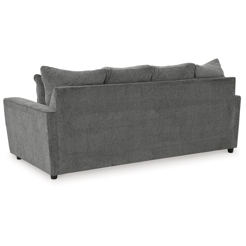 Pemberly Row Modern / Contemporary Fabric & Wood Sofa in Gray