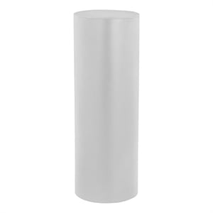 Pemberly Row Round Pedestal Tall in Light Gray Concrete Collection Pedestal