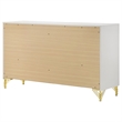 Pemberley Row Melamine Laminate White Bedroom Dresser Rectangular 6-Drawer 58.5