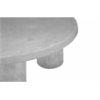 Pemberly Row Round Coffee Table Small In Light Gray Concrete