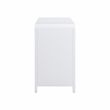 Pemberley Row Natural Rattan White Dresser Horizontal Felt-Lined Drawers Assembled