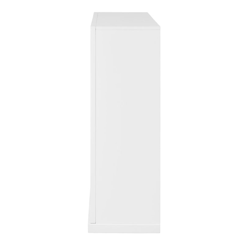 Pemberly Row Modern Color Changing Electric Fireplace in White