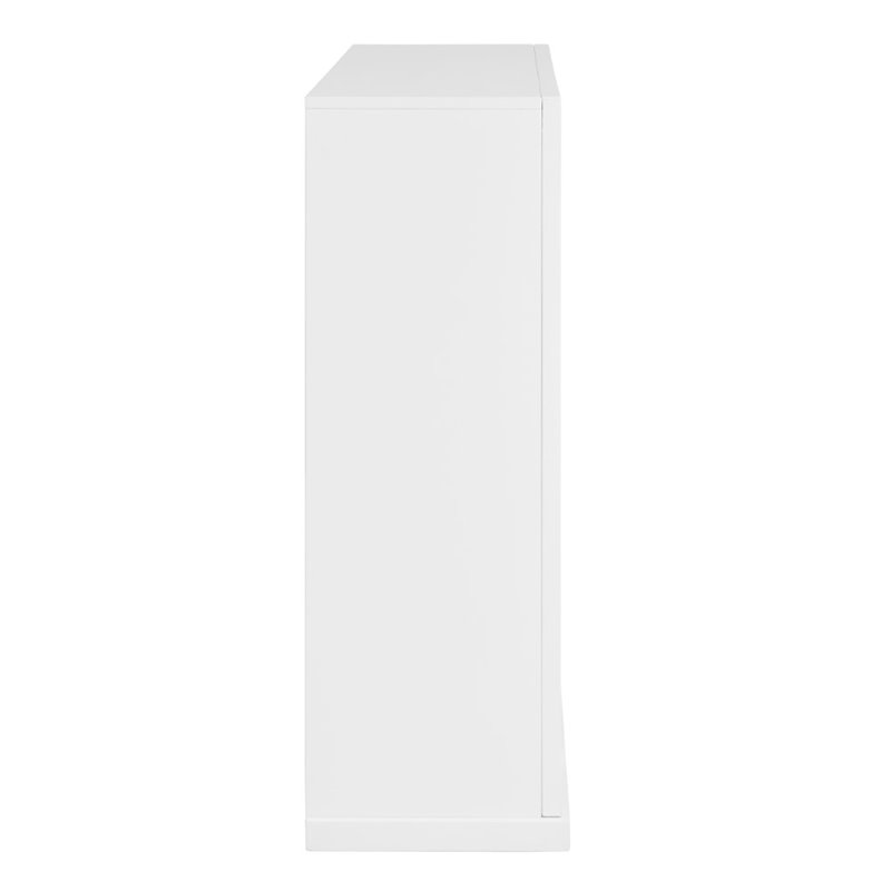 Pemberly Row Modern Color Changing Electric Fireplace in White