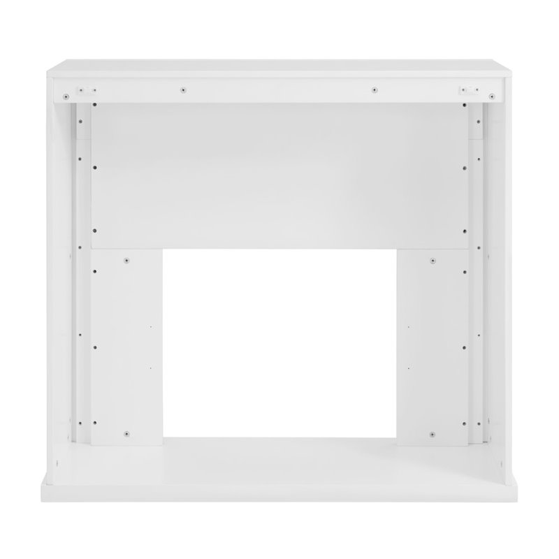 Pemberly Row Modern Color Changing Electric Fireplace in White