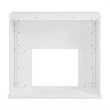 Pemberly Row Modern Color Changing Electric Fireplace in White