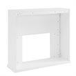 Pemberly Row Modern Color Changing Electric Fireplace in White