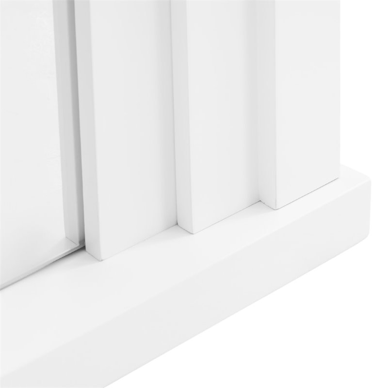 Pemberly Row Modern Color Changing Electric Fireplace in White