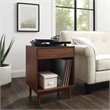 Pemberly Row 1 Particle Board Wood Drawer End Table in Walnut