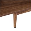 Pemberly Row 1 Particle Board Wood Drawer End Table in Walnut