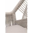 Pemberly Row Modern Loom Fabric Arm Chair - Taupe Gray (Set of 2)