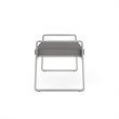 Pemberly Row Polyurethane 2-Seat Bench in Silver/Castillo Metal