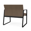 Pemberly Row Polyurethane Bariatric Chair in Black/Castillo Quarry