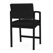 Pemberly Row Modern Polyurethane Hip Chair in Black/Castillo Black