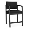 Pemberly Row Modern Polyurethane Hip Chair in Black/Castillo Black