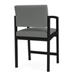 Pemberly Row Modern Fabric Hip Chair in Black/Open House Asteroid