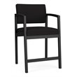 Pemberly Row Modern Fabric Hip Chair in Black/Open House Black