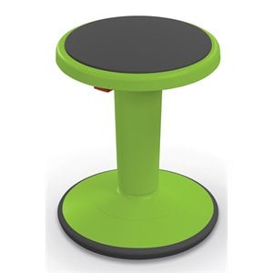 Pemberly Row 14-18&quot Plastic Hierarchy Height Adjustable Grow Short Stool - Green