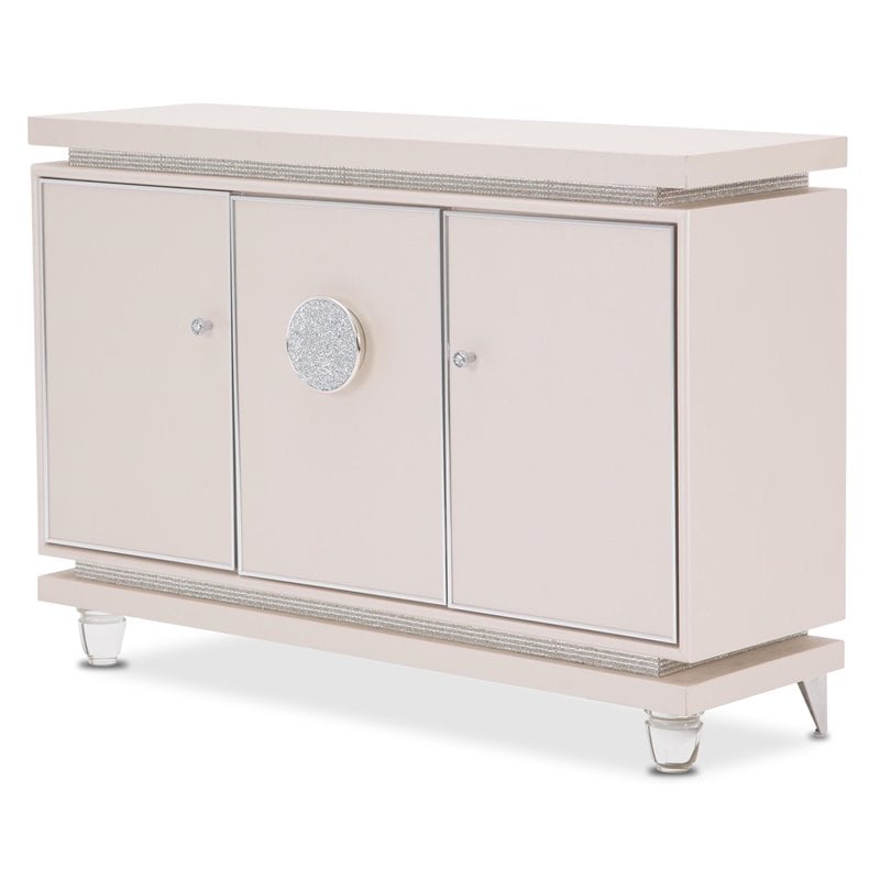 Pemberly Row Modern / Contemporary Wood & Metal Sideboard in Ivory