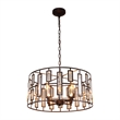 Pemberly Row 4-Light Metal Ceiling Pendant in Oil Rubbed Bronze