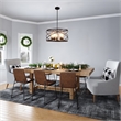 Pemberly Row 5-Light Glass Large Pendant in Oil Rubbed Bronze