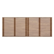 Pemberly Row Wall Mount Modern Wood King Headboard in Walnut