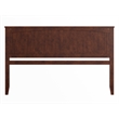 Pemberly Row Contemporary King Wood Panel Headboard in Walnut