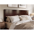Pemberly Row Contemporary King Wood Panel Headboard in Walnut