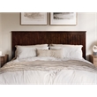 Pemberly Row Contemporary King Wood Panel Headboard in Walnut