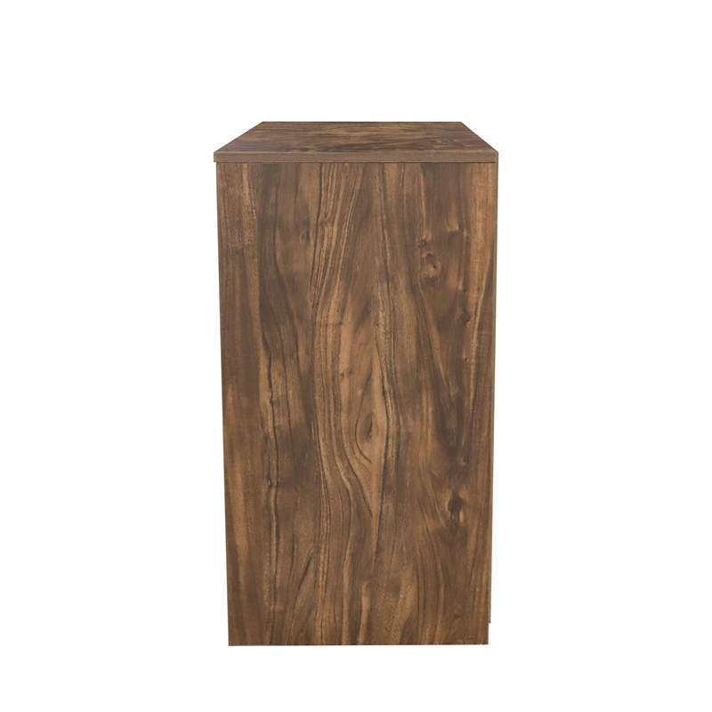 Pemberly Row 2-Drawer Modern Wood File Cabinet in Brown Rustic Oak