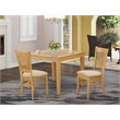 Pemberly Row 3-piece Traditional Wood Dining Room Set in Oak