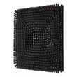 Pemberly Row Contemporary Beech Wood and Fir Wall Panel in Satin Black