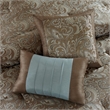 Pemberley Row Microfiber Blue Brown Comforter Set 90