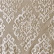 Pemberly Row Mirage Fabric Knitted Jacquard Total Blackout Window Panel in Beige