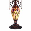 Pemberly Row 3-Light Serenity Double Lit Table Lamp in Dark Bronze