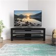 Pemberly Row Wood and Glass TV Stand for most TVs 27