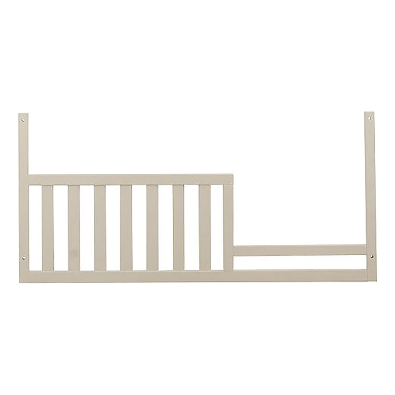 Pemberly Row Traditional Wood Toddler Guard Rail in Glaze White