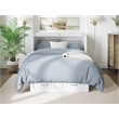 Pemberly Row Full Size Murphy Bed Chest with Mattress & Built-in Charger - White