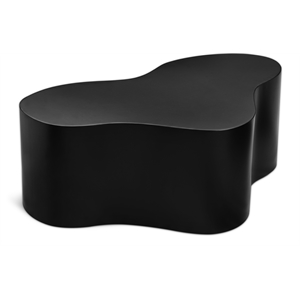 Pemberly Row Contemporary Transitional Black Finish Coffee Table