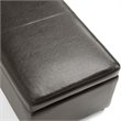 Pemberly Row Faux Leather Multipurpose Storage Ottoman Bench