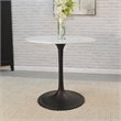 Pemberley Row Marble White Dining Table Round Natural Variations 30