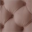 Pemberly Row Contemporary Velvet Cocktail Ottoman Blush Pink