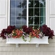 Pemberly Row Modern 4ft Traditional Plastic Window Box in White