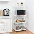 Pemberly Row 4-tier Contemporary Iron Baker's Rack with Thicken Pipes in White