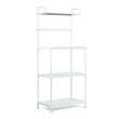 Pemberly Row 4-tier Contemporary Iron Baker's Rack with Thicken Pipes in White