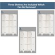 Pemberly Row 4-panel Paulownia Folding Privacy Room Divider in White