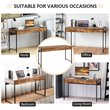 Pemberly Row 2-drawer Engineered Wood Computer Desk in Antique Brown